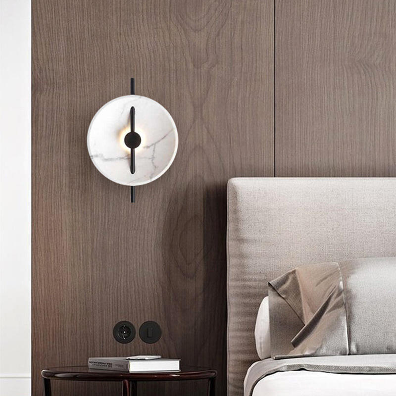 Постмодерна уметничка декоративна LED лампа од смола за позадина во дневна соба