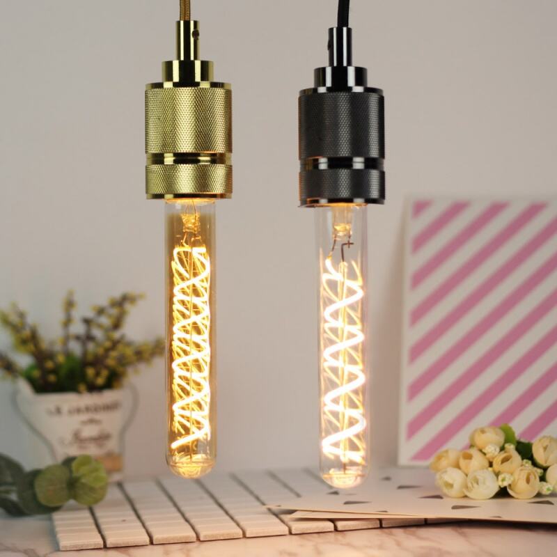 T185/T300 Vintage Edison LED Spiral Filament Bulb for Indoor