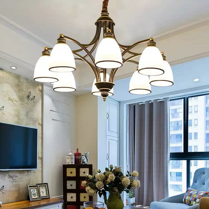 Retro Kitchen Lamp American Country Chandelier Living Room Dining Bedroom Indoor Lighting Ceiling