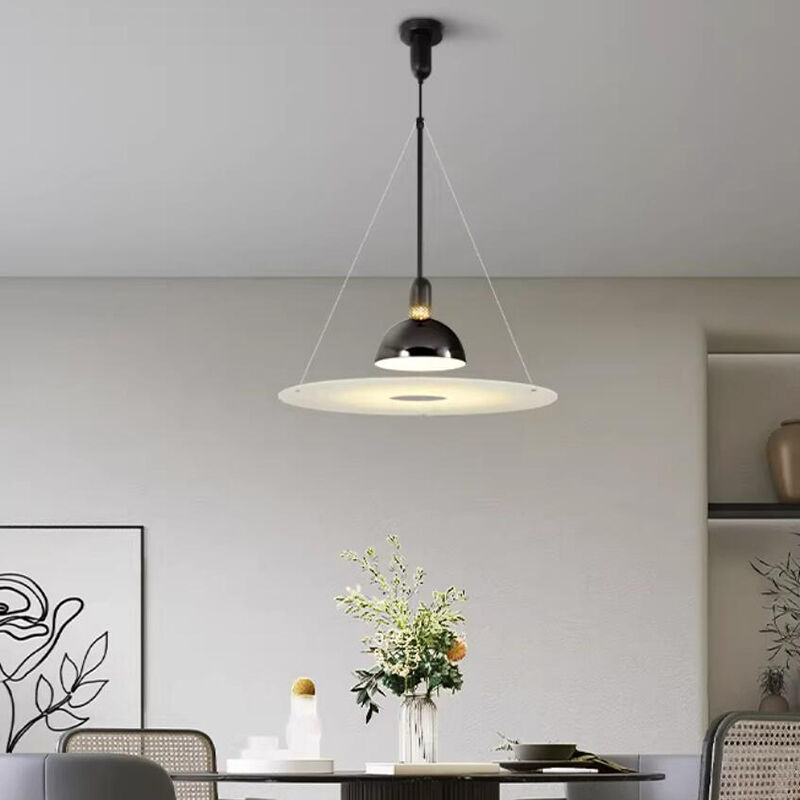 Italia Silver Wrought Iron Hanging Wire LED Pendant Light for Dining Living Room