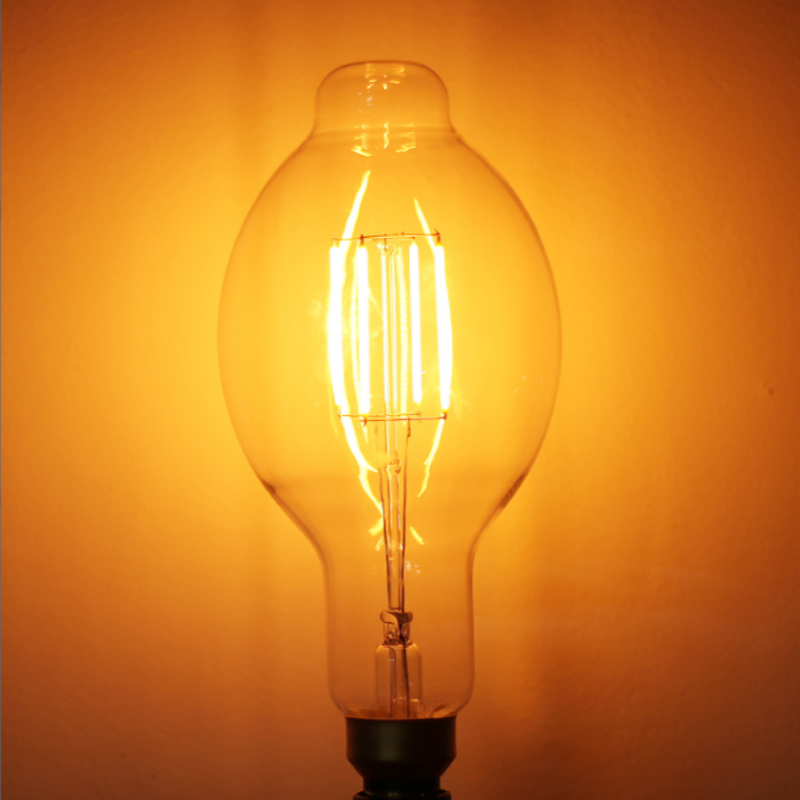 BT118 Malaking Sukat na Malinaw na Salamin na Bombilya para sa Pag-iilaw ng Bar