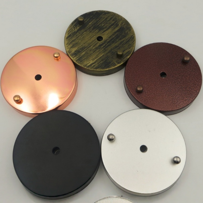 Malaking Bakal na Ceiling Rose, 120×20 mm, Maraming Kulay para sa Industrial na Pendant Lighting