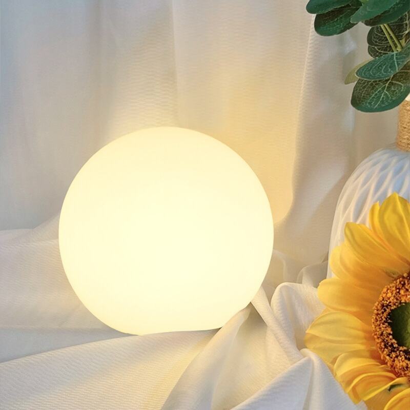 Minimalist Full Moon PE LED Floor Lamp for Living Room Bedroom Corner Nordic Decor