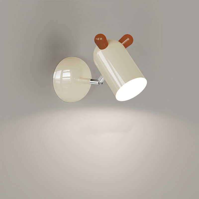 Modern északi krémszínű falilámpa tanulószobába, hálószobába, ágy melletti használatra, szállodai szobákba