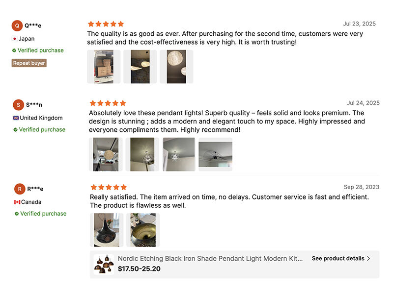 Customer reviews