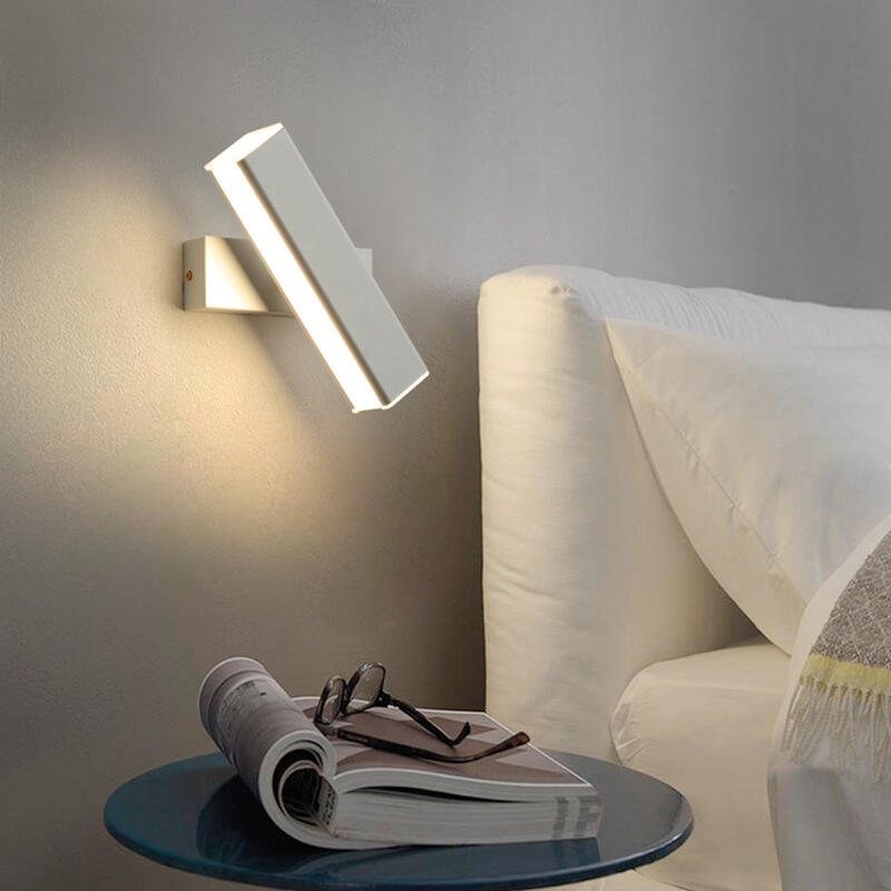 Modern 5W 10W Rotation Led Wall Light for Indoor Aluminum Base Bedroom Wall Sconce 