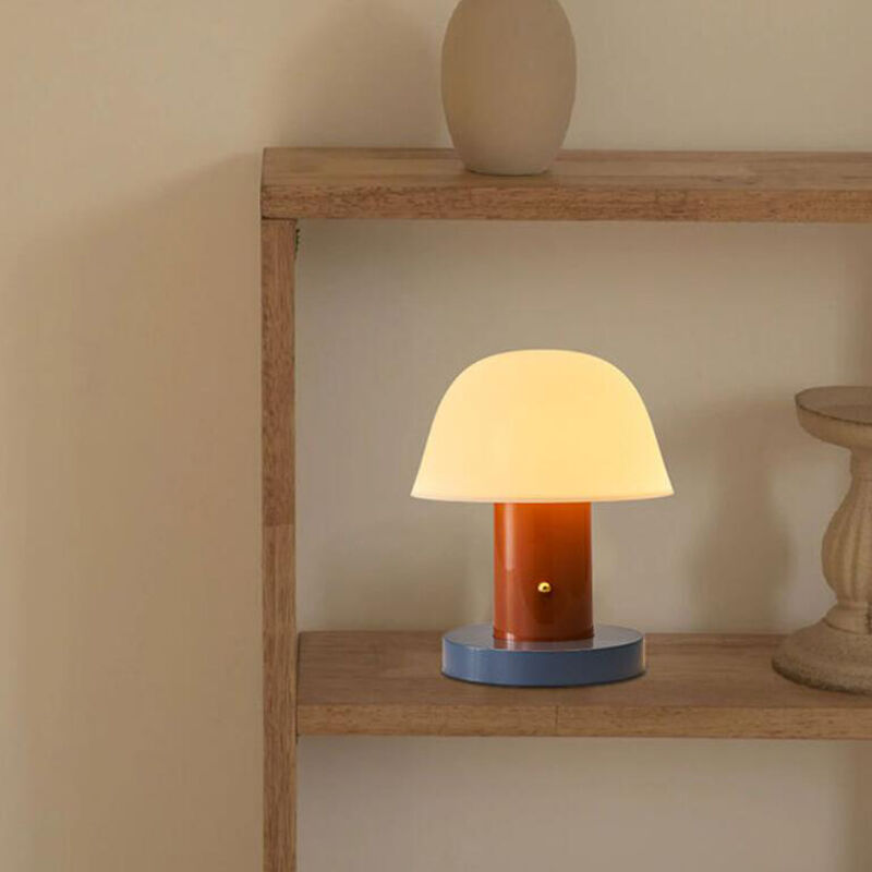 Danish Mushroom Rechargeable Dimmable Portable Ambient LED Small Table Lamp