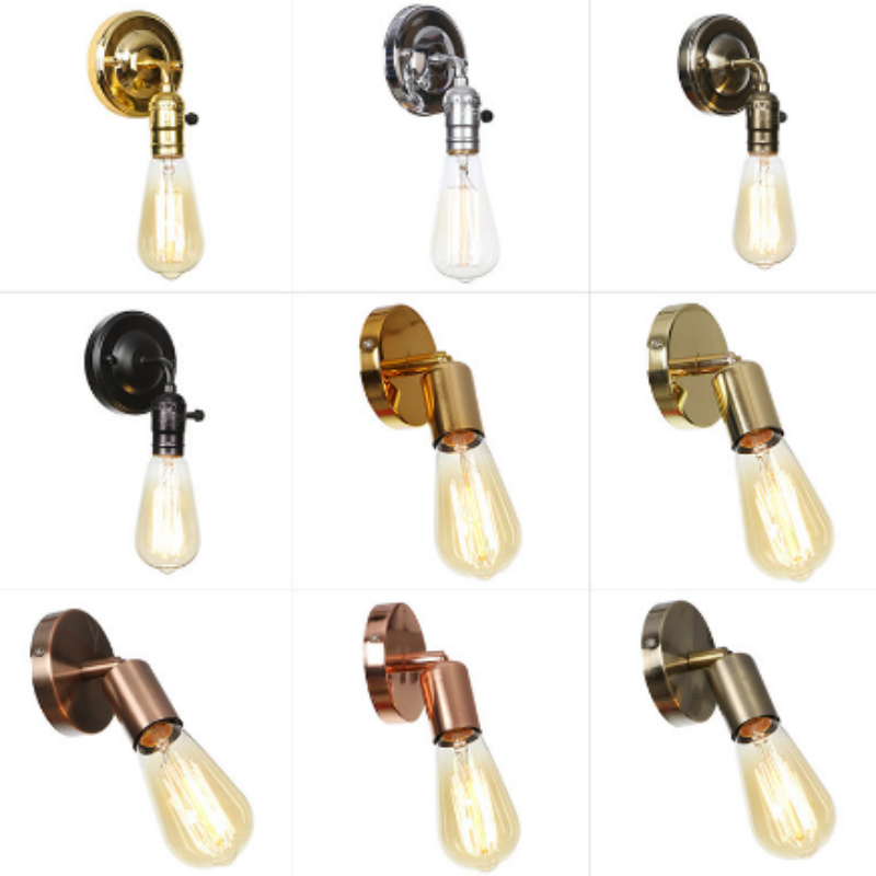 Fashionable Minimalist Design Simple Metal Glass Wall Lamp for Living Room Dining Room Bedroom