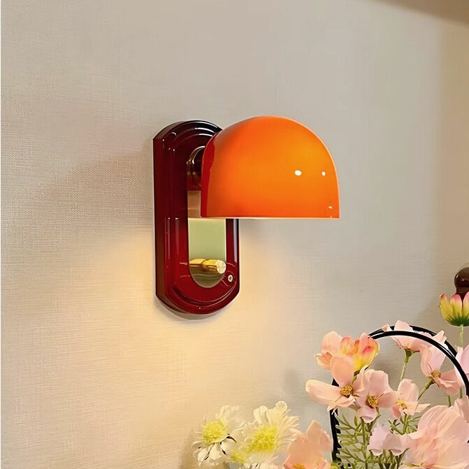 Frenchxstyle középkori Maillard hálószobai falilámpa, amerikai stílusú retro nappali