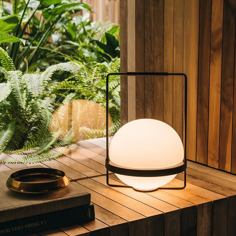 Moderne industriestil sort jernbordlampe til stue, spisestue, sengebord eller skrivebord