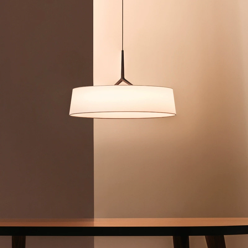 Minimalist fabric pendant lamp for dining table tea room hotel