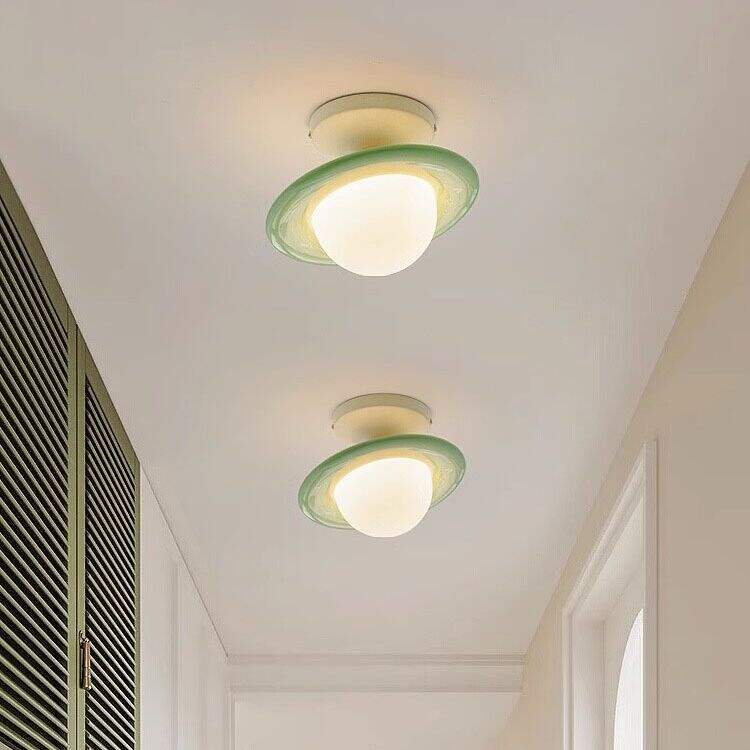 Cream style macaron colored ceiling light for corridor balcony entrance hall entrance hall