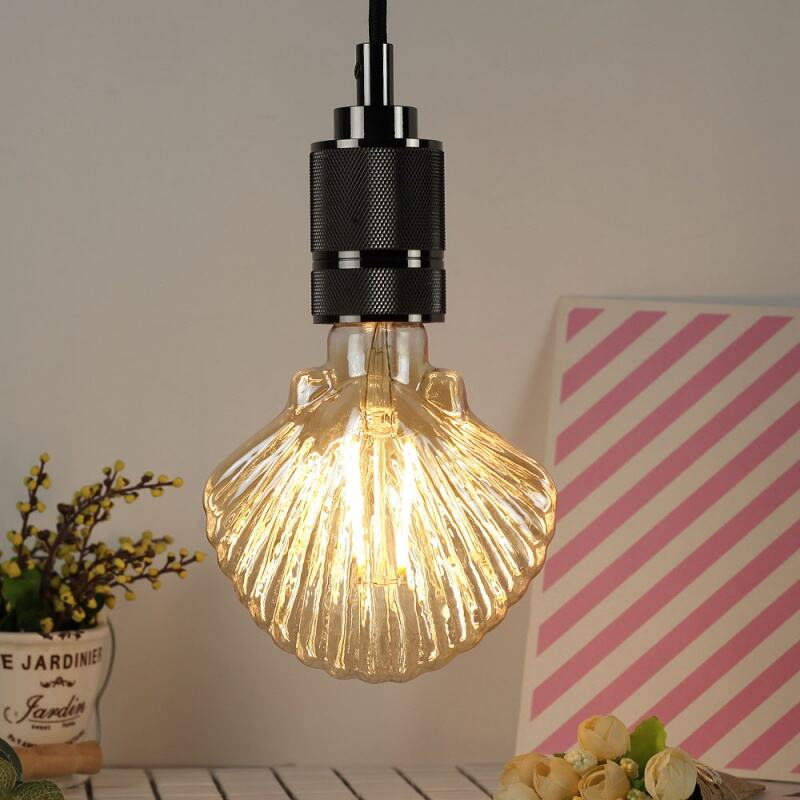 Seashell-shaped LED Filament Bulb Energy Saving Eye Caring Bulb for Indoor Decor Lighting