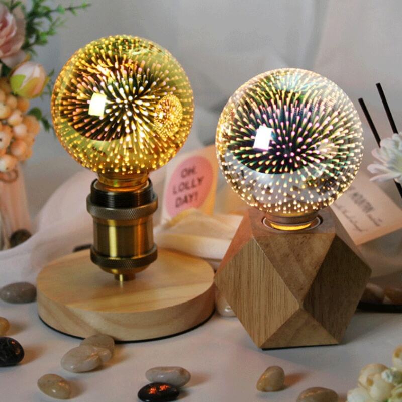 G95/G125 3D Firework LED Bulb Creative Design for Indoor Decor