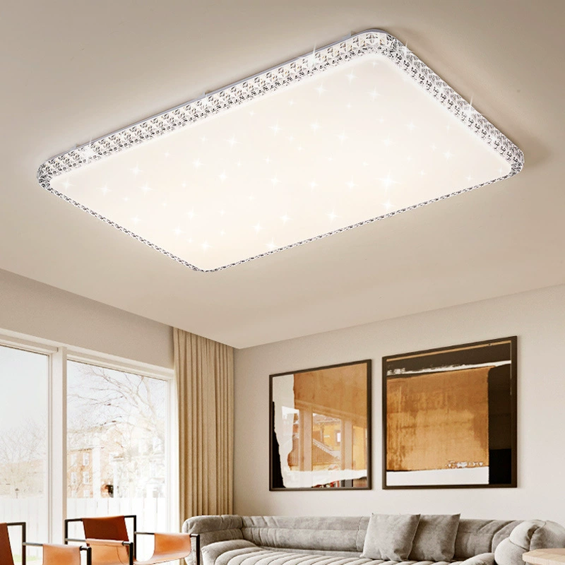 Modern minimalist imitation crystal ceiling light for living room kitchen bedroom starry sky light