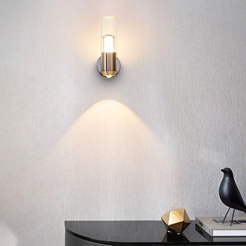 Nordic Luxury Aluminum Acrylic Home Hotel Bedside Decorative Simple Modern LED Wall Sconce Light