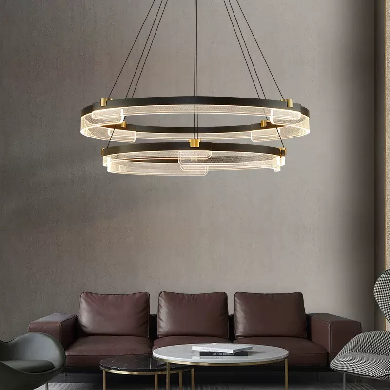 Modern Minimalist Circle Ring Chandelier for Indoor Decor Lighting