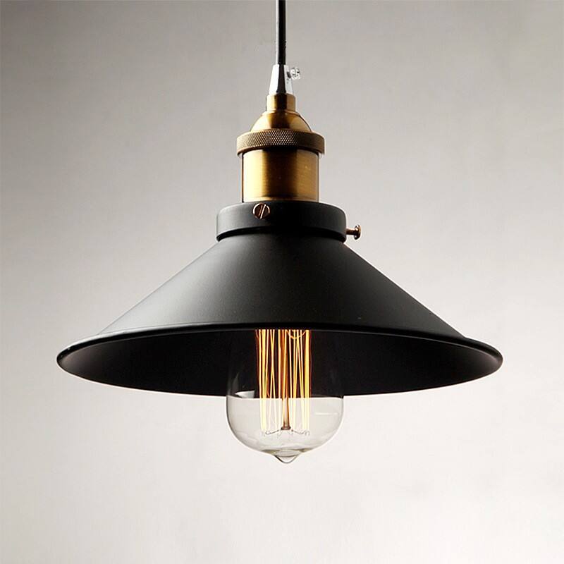 American Industrial Vintage Pendant Light for Loft Retro Living Room Hanging Light