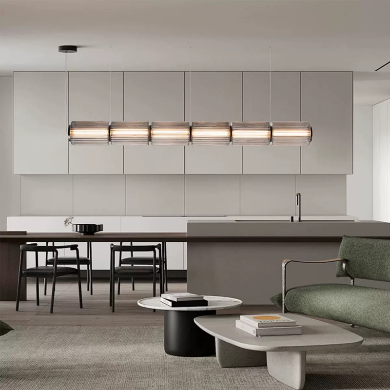 Nordic Modern Luxury Linear Dining Pendant Light for Home Decor