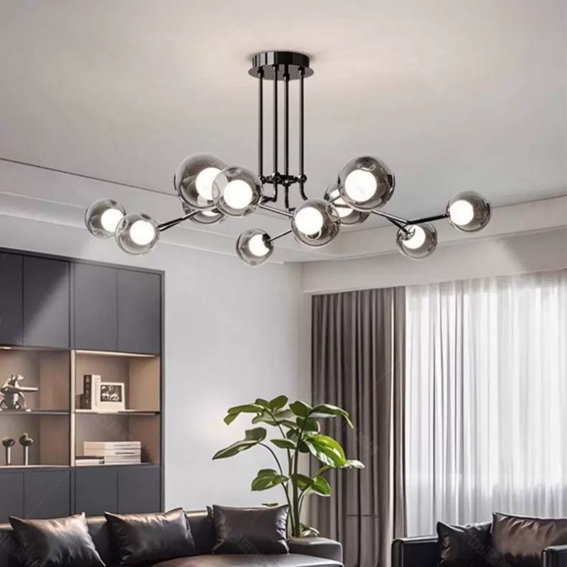 Nordic Minimalist Magic Bean Chandelier for Hotel Restaurant Home Decor Lighting