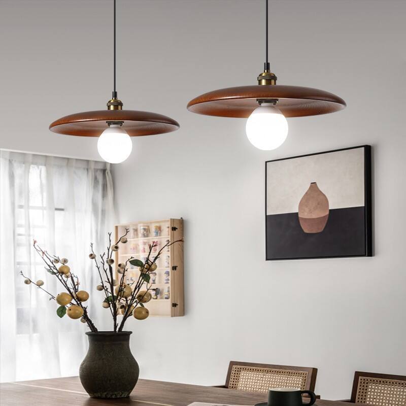 Vintage and minimalist solid wood chandelier for restaurant tea room study room bedroom