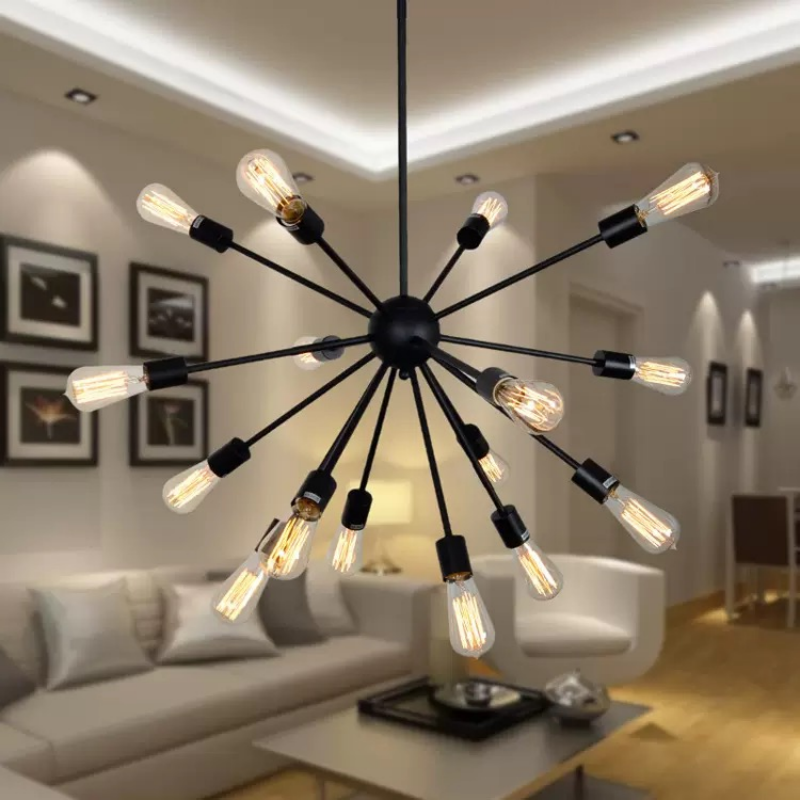Vintage Retro Hardware Chandelier Industrial Restoration Style Lighting Restaurant Living Room Decor Pendant Lamp