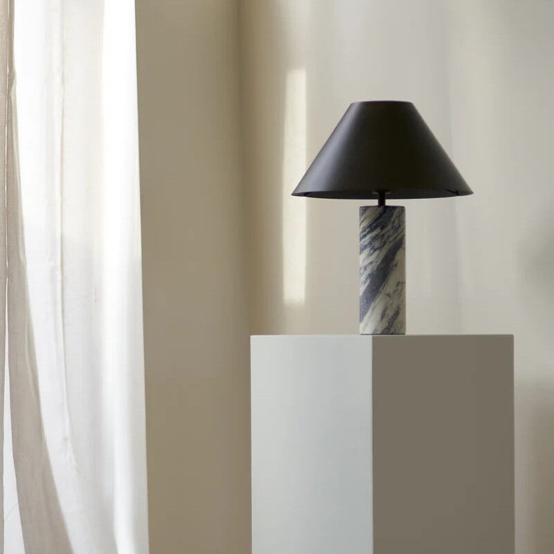 Lak luksuzni retro Wabi Sabi Marmorski metalni krovni lampica u spavaćoj sobi dekorativna stolna lampica