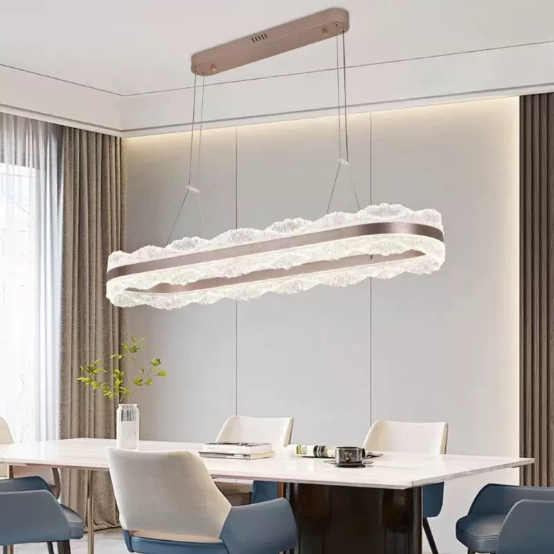 Modern Minimalist Luxury Crystal Chandelier for Living Room Dining Room