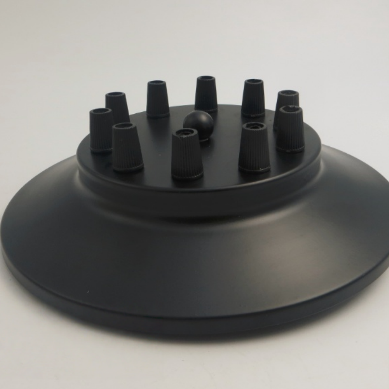 Multi-Head na Itim na Ceiling Rose na May Cable Lock para sa Multi-Light na Pendant Systems