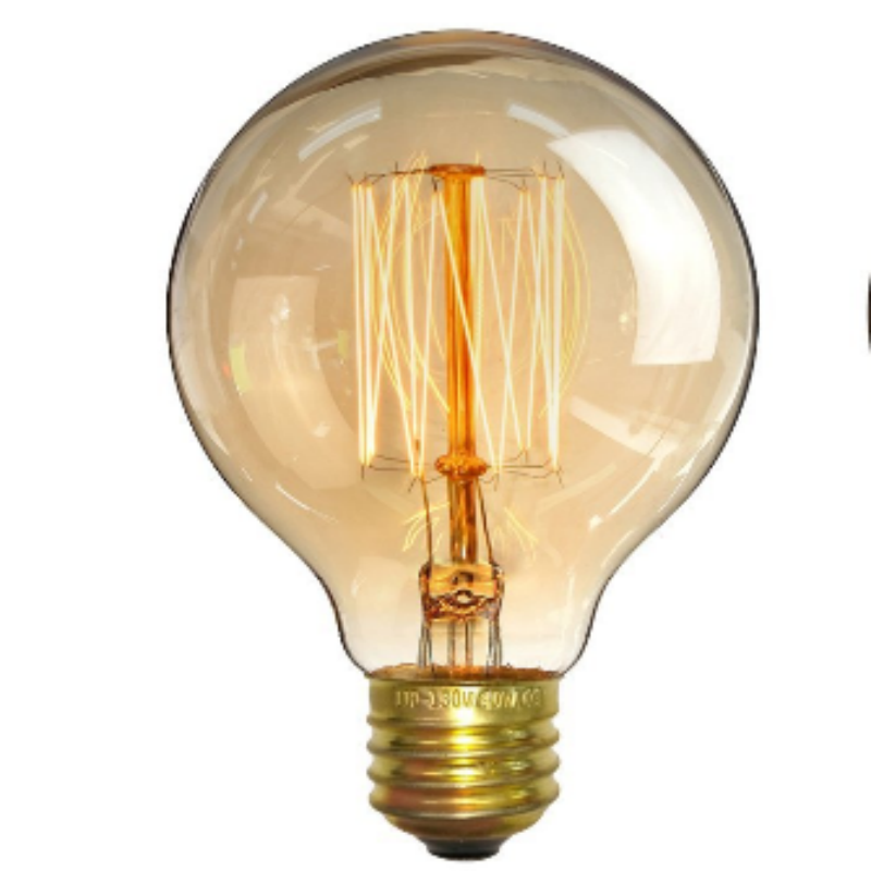 لمبة إديسون كلاسيكية من نوع G95 لإضاءة البار والديكور المنزلي، وإضاءة دافئة