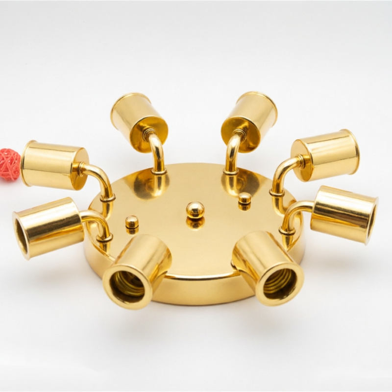 Multi-Head na Base ng Lampara sa Kisame na may E26/E27 na Saksakan para sa Pagkabit ng Chandelier