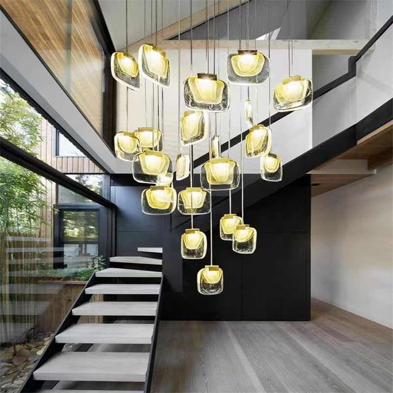 Professional Custom Modern Gold Villa Dinning Room Living Room LED Chandelier Lighting