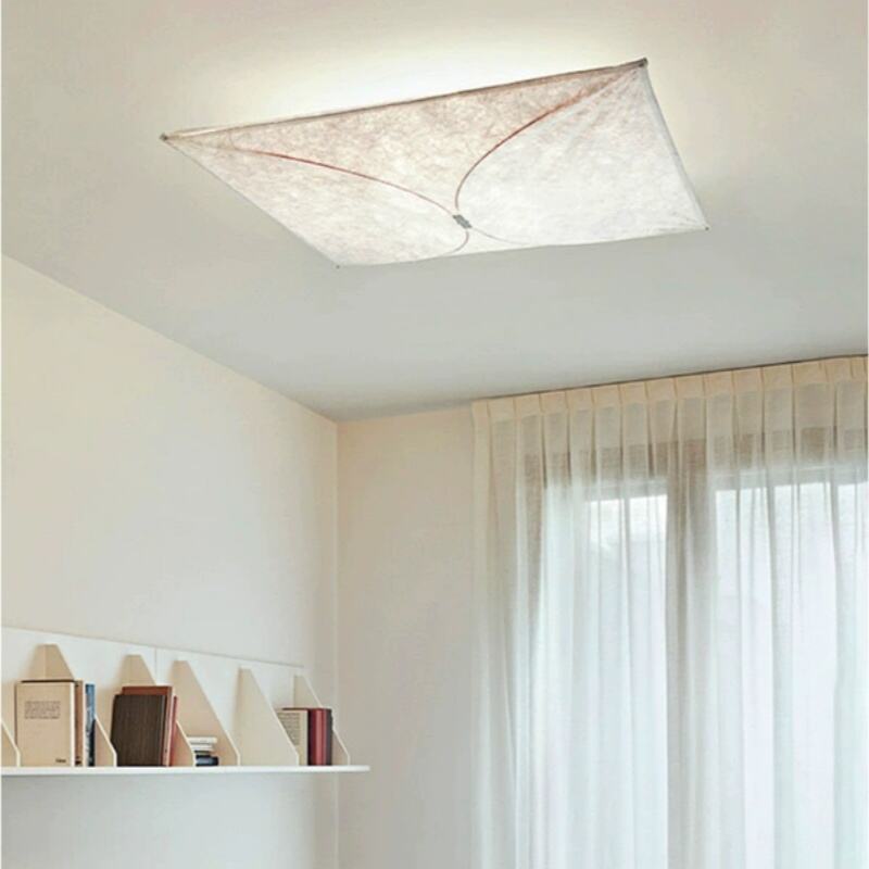 Decorative Creative square DuPont Paper BedroomCeiling Lamp Indoor Bedside Stairway Background LED Ceiling Light