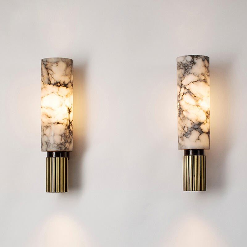 Factory Wholesale Nordic Living Room Marble Creative Bedroom Aisle Corridor Wall Lamp 