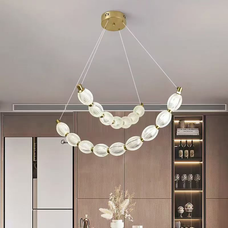 Italian-Style Light Luxury Creamy Pendant Light for Hotel Home Indoor Decor