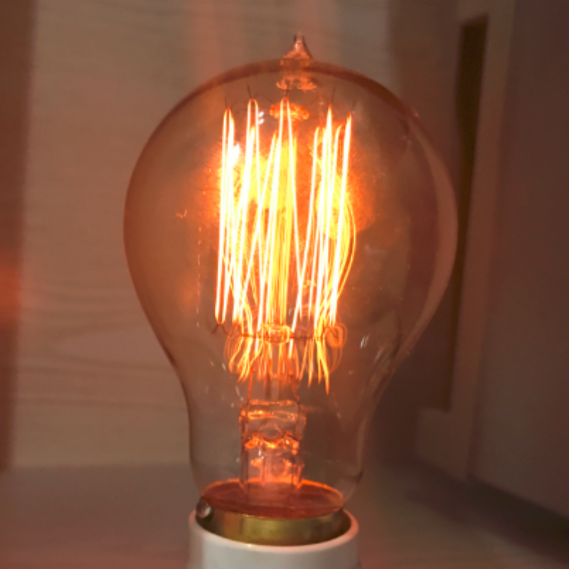 لمبة إديسون من نوع القفص الدوار A19 للإضاءة