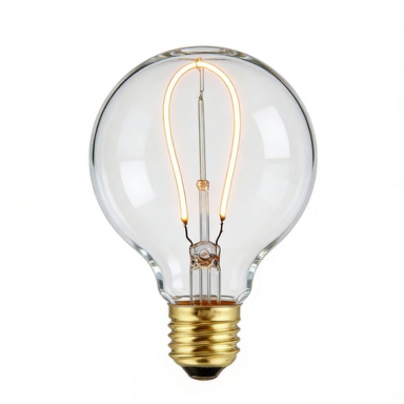 Malinaw na Malambot na Filament na LED na Bombilya na G80/G95/G125 para sa Pagpapaganda ng Ilaw sa Tahanan