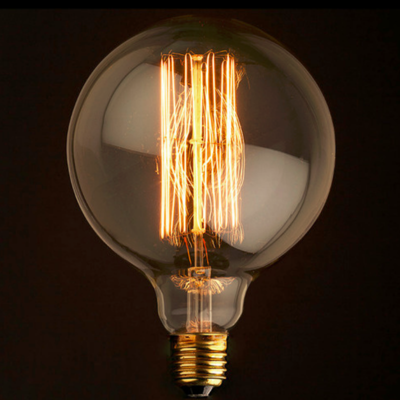 G125 na Squirrel Cage Filament Edison Bulb para sa Pansariling Pagkakaliwanagan