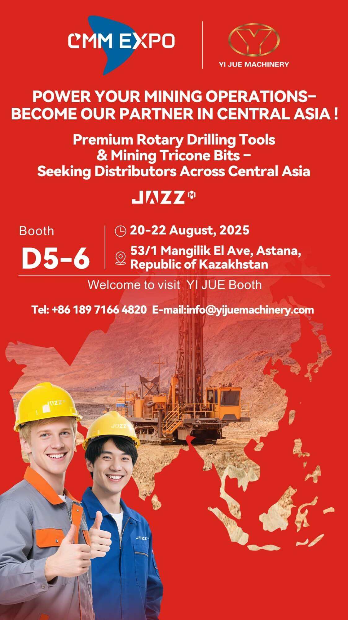 YI JUE MACHINERY di CMMEXPO 2025 dengan Pameran 'Triniti Pengeboran'