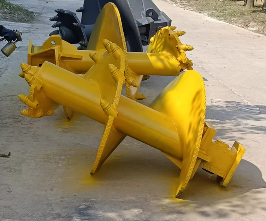 Ground Hog Auger Bits – Heavy-Duty Earth Auger Bits for Professional Soil Drilling, Hole Digging & Foundation Work
