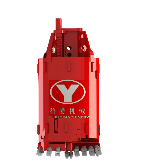 Heavy-Duty Rock Drilling Bucket - High-Performance Excavator Attachment for Rocky Soil, Gravel