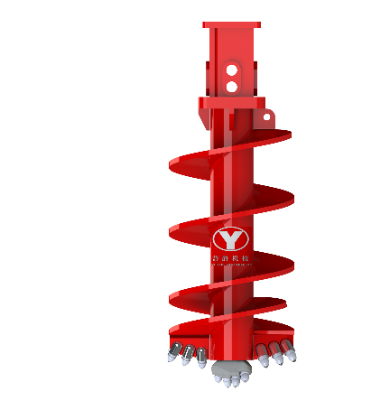Drill Earth Auger Bit – Heavy-Duty Steel Flight Earth Drill Bits for Soil Drilling, Hole Digging & Foundation Work