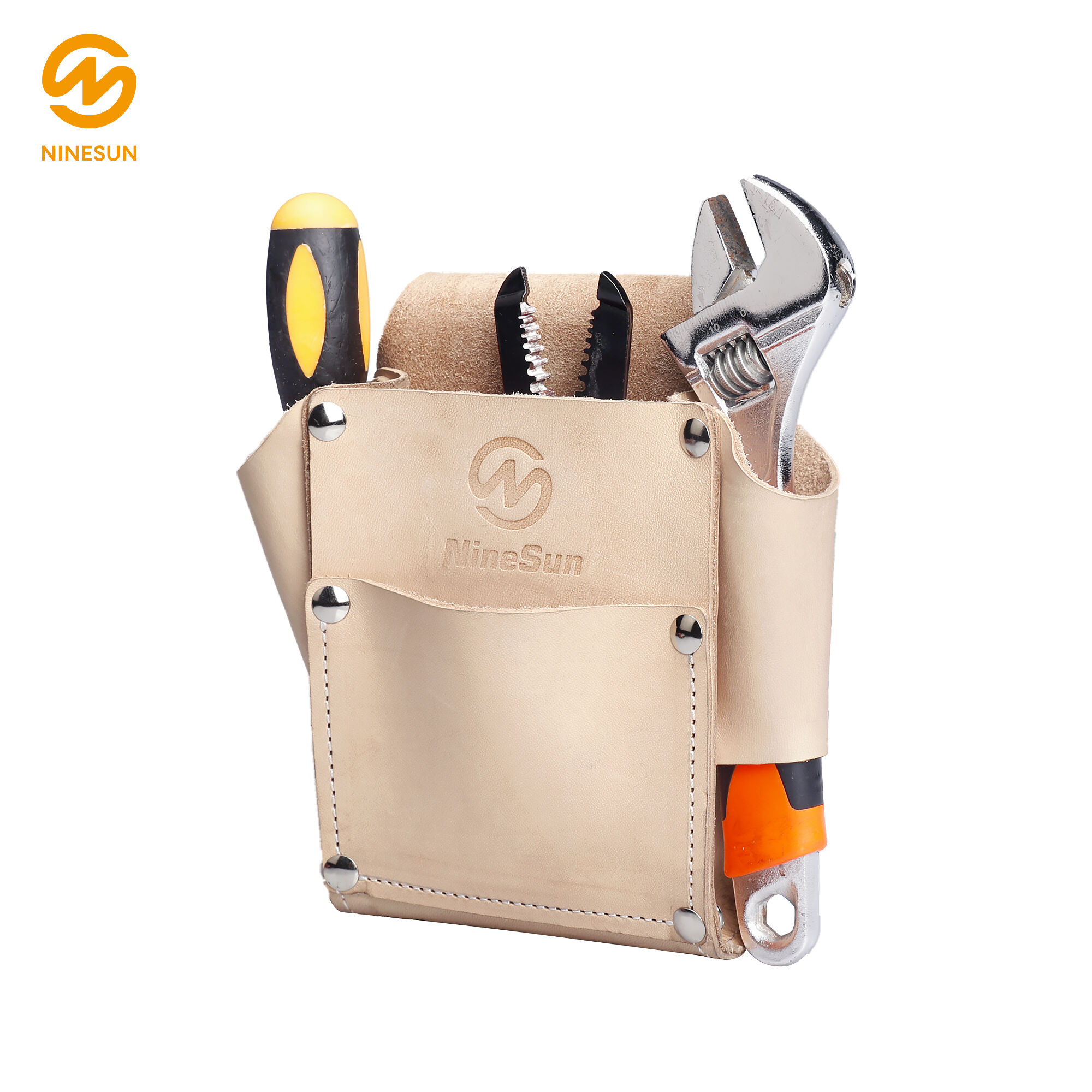 Tool Holder TH-302-LE-BE in Leather Beige