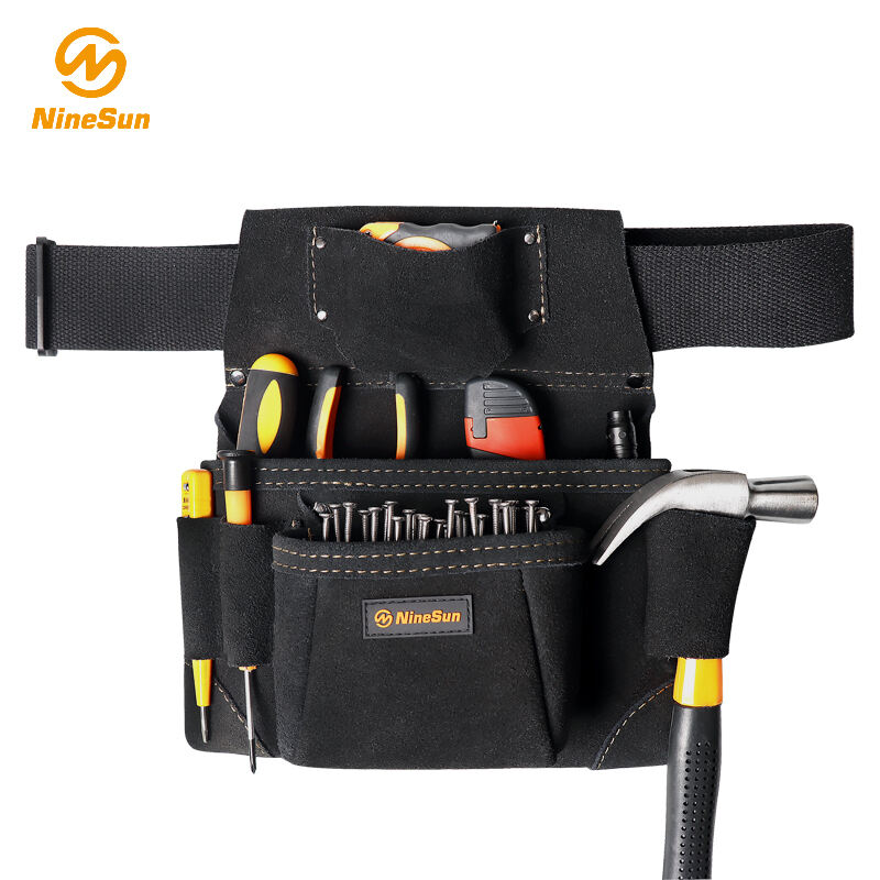 Tool Belt Bag BB-305-LE-BK in Leather Black