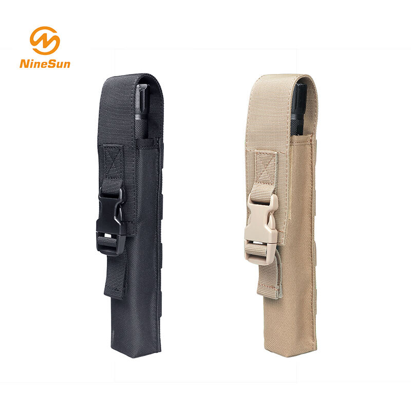 Flashlight Sheath FS-203-NL-BK.BN in Nylon Black Brown