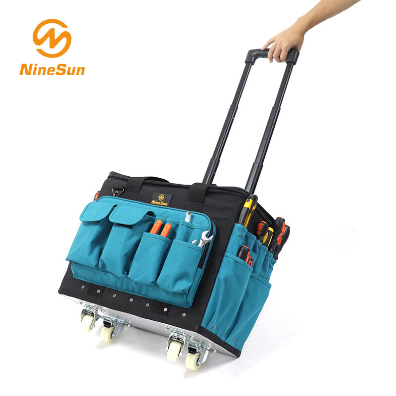 TrB-104-NL-BK.BU حقيبة عربة أدوات من النايلون باللون الأسود\/الأزرق