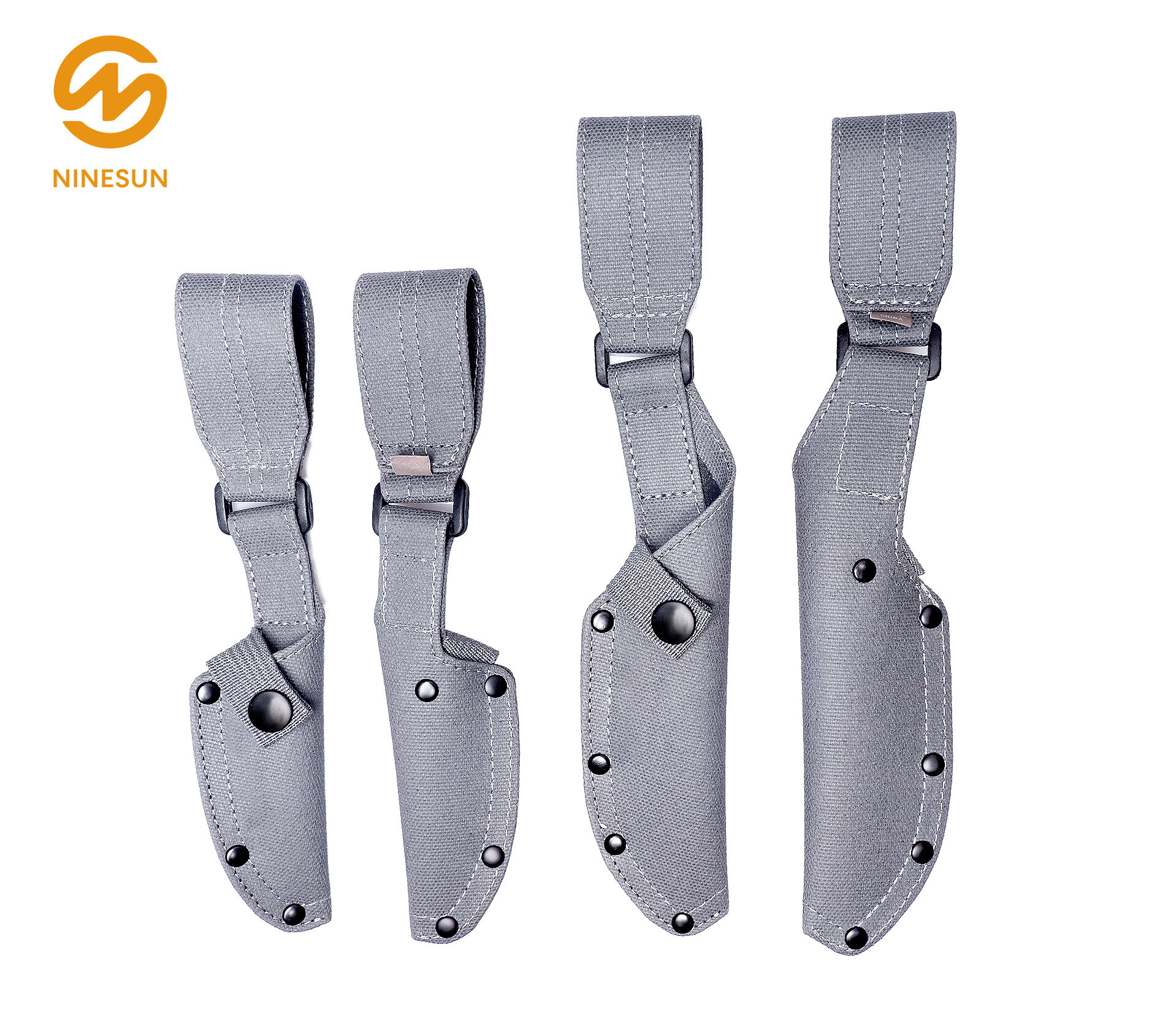 Knife Sheath KS-201-CV-GY+BE in Canvas Grey or Beige