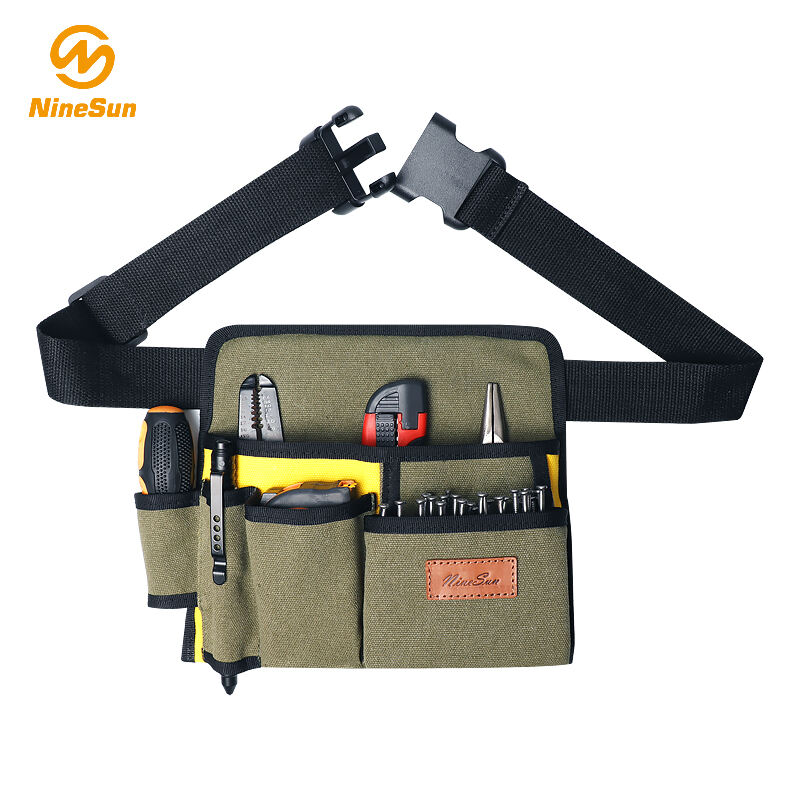 Tool Belt Bag BB-206-CV-KH.YW in Canvas Khaki Yellow