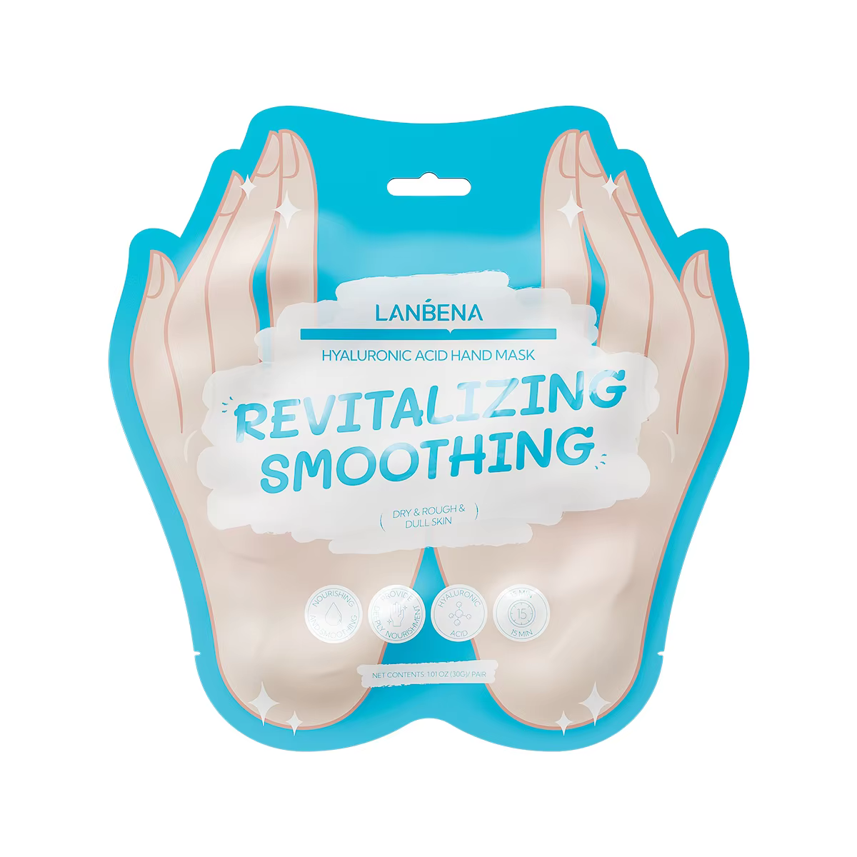 Lanbena Oem Hyaluronic Acid Hand Peel Mask Whitening Moisturizing Hand Mask