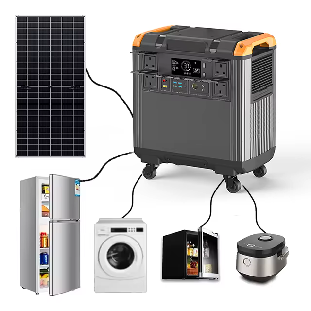 HP 5000WH Portable Power Station 220V Solar Generator for Camping Automotive & Car Charging
